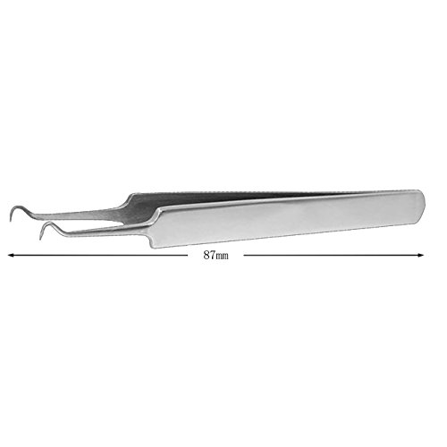 Premium Edelstahl Bend gebogene Extractor Tool für Blackhead Whitehead Comedone Akne Pickel - 3