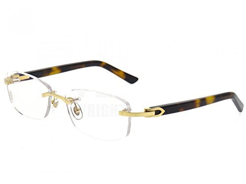 Preisvergleich Produktbild Occhiali da vista Cartier "Canazei" 56 / 16 tartarugato T8101076