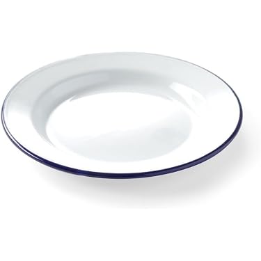 6 Piatti Rotondi In Acciaio Inox Blcculi 25,4 Cm - Infrangibili, Leggeri E Lavabili In Lavastoviglie, Ideali Per Campeggio E BBQ