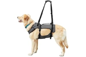 Coodeo Uprząż do podnoszenia psa, chusta podtrzymująca i regeneracyjna, kamizelka rehabilitacyjna dla zwierząt domowych, regulowane, oddychające paski dla osób starszych, niepełnosprawnych, urazów