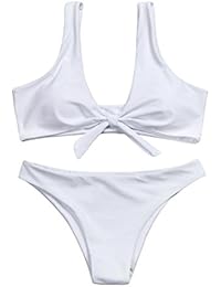 2018 Mujer Push Up Bikini con relleno de Anudado Estilo