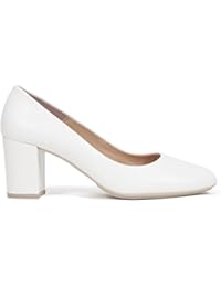 Zapato de Tacón Urban Redondo Blanco