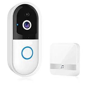 MOGOI Smart Doorbell, Wireless WiFi Video Doorbell , Night Vision, 2-Way Talk, Motion Detection HD Home Security Camera for iOS Android Phone and Tablet- White