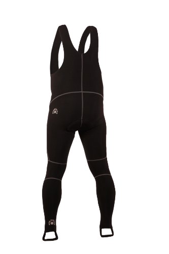 Radhose Lang Winter Radlerhose Fahrrad Trägerhose Coolmax Sitzpolster Steg SR0064 - 2