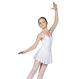 Sansha White Camisole Lined Ballet Dance Dress Little Girls 4-6