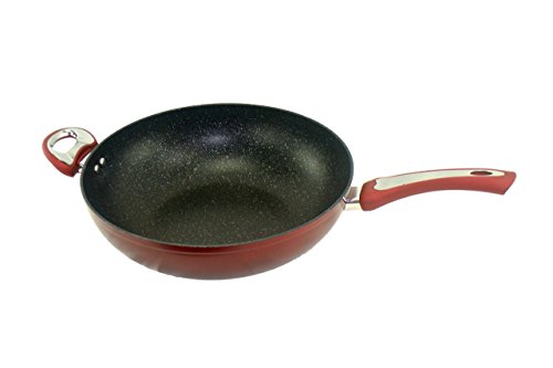 WTC XXL Woks Wokpfannen mit Deckel Asia Wok Pfanne in verschiedenen Ausführungen (32 cm mit Griff) - 2