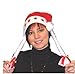 Produktbild 1 Weihnachtsfrau-Mütze, beleuchtet, mit Zöpfen, Schleifen und Glöckchen T/U