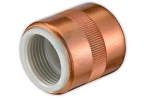 DOJA Barcelona | Manguito Electrolitico Termo | Pack 2 | Hembra - Hembra | 1/2" | Manguito Antielectrolisis Roscado para Latiguillo | Valvula Manguito Electrolisis Agua Fontaneria | Evita Corrosión