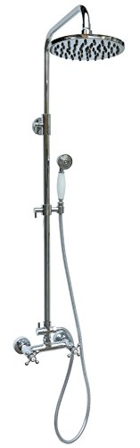 Nostalgie Retro Duschset Dusche Set Brause Set Arles in Chrom - 4