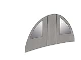 Con cierre de velcro Bo Garden - Laterales con Ventana y Puerta para cobertizos Party, Grande