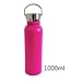 Produktbild niumanery 350ml/500ml/600ml/750ml/1000ml Stainless Steel Insulated Cup Warm Cold Resistant Coffee Water Portable Drinking Mug Flask Sports Bottle Hot Pink 1000ML