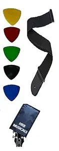 HRB MUSICALS GUITAR HEAD COVER + GUITAR STRAP