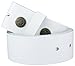 Produktbild Echt Leder Wechselgürtel | Gürtel für Gürtelschnalle / Buckle in weiß | Bundweite 95