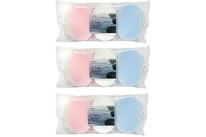 FUNTASY GIFTS Luxury Bath Sponge - 9 x Bath Sponge for Adults - Mixed Colours - Bath Sets - Bath Gifts - Men Women and Kids by Caress