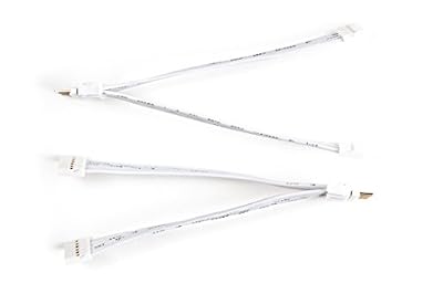 Litcessory 6 Broches Simples à Double Séparateur 6 Broches Adaptateur Compatible avec Philips Hue LightStrip Plus (Pack de 2) (Blanc)