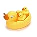 Price comparison product image vijTIAN Safe Rubber Mummy Baby Rubber Race Squeaky Ducks Family Bath Toy Kid Game Toys Great For Bath Time