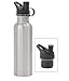 Produktbild 26 Oz. 750ml Wide Mouth Satin Finish Stainless Steel Water Bottle with Sport/loop Cap by Together Bottle