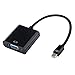 Produktbild Alextry Thunderbolt Bildschirm Port Dp Mini Dp auf VGA Adapter Konverter Kabel für Apple MacBook Air pro IMAC THINKPAD X1 - Schwarz