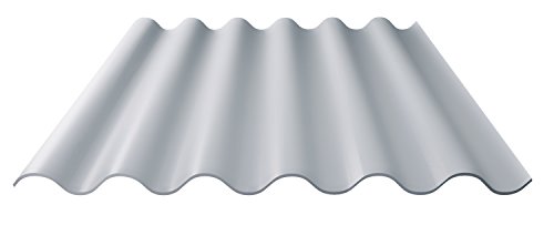 Preisvergleich Produktbild Faserzement Wellplatte / Faserzementplatte / Profil 6 / Material Faserzement / Stärke 6,50 mm / Farbe Naturgrau