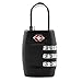 Produktbild BESPORTBLE 2 STÜCKE TSA335 Zollsperre Fall Und Tasche Passwortsperre Zoll Vorhängeschloss 2 In Englisch Version (Schwarz)