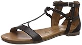 Weiches Leder Tamaris Damen 1-1-28043-22 Riemchensandalen, Schwarz (Black Uni # 956), 41 EU