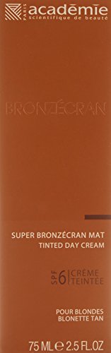 Academie Bronzecran Super Mat unisex, Tube 75 ml – Getönte Tagescreme mit Meereskollagen, LSF 6, 1er Pack (1 x 0.102 kg) - 3