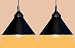 Design Villa Black Color Iron Pendant Ceiling Hanging Lamp ( Pack of 2 ) RS.1399.00