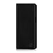 Price comparison product image 32nd Classic Series - Real Leather Book Wallet Flip Case Cover For Samsung Galaxy J6 Plus (2018), Real Leather Design With Card Slot, Magnetic Closure and Built In Stand - Black