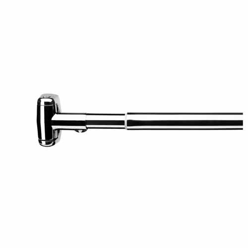 Croydex Premium Gebogene Teleskop-Duschvorhangstange, 1080 - 1850 mm