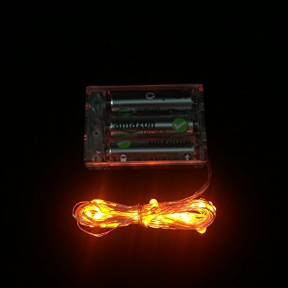 Micro LED Fairy Light String 3AA B -Orange