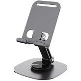 PDAteknoloji Metal 360 D&ouml;nebilen Ayarlanabilir Telefon Masa &Uuml;st&uuml; Standı Standart M-360 &Uuml;st Kısım Aşağı Yukarı ve Alt Kısım Sa