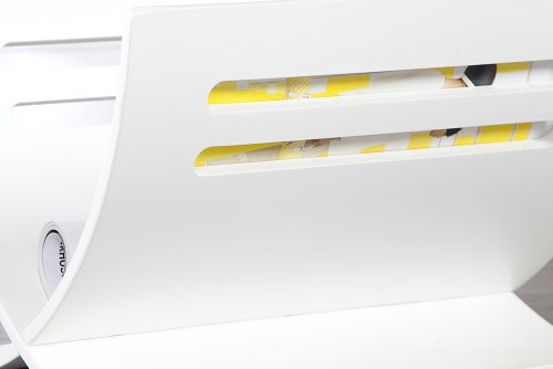 Stylischer Zeitungsständer NEWS Zeitungskorb weiss zerlegbar - 7