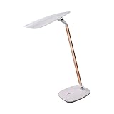 skoy iyue LED-Schreibtischlampe, Die Einfaches Modernes Haus des Augenschutz-Lesebüros Faltende Metallfarbe Lernt,Gold
