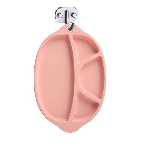 Jonhen Baby-Tischsets,Tischunterlage Platzmatte aus Silikon, einfach abwaschbar, super geeignet zum Essen lernen für Babys und Kleinkinder, Babyteller Tischset Babyschale Kinderteller - 2