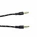 Price comparison product image C63® - 3.5mm Black Fabric Braided 24k Gold Plated Aux In Jack Cable