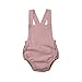 Produktbild LSAltd Kleinkind Baby Kinder Mädchen Jungen Sommer Einfarbig Ärmellos Bequeme Atmungsaktive Baumwolle Sling Strampler Sunsuit Kleidung