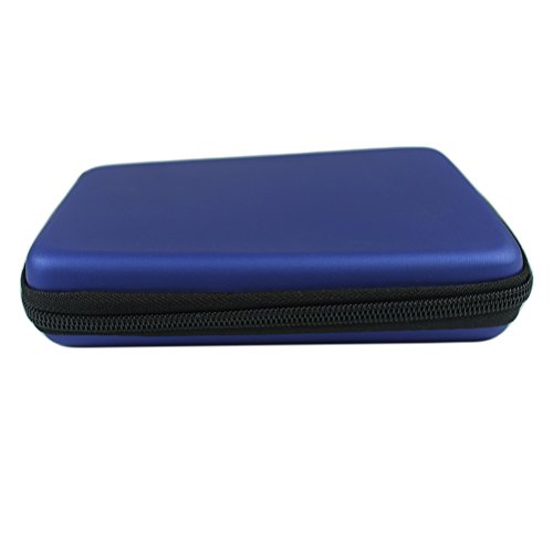 DaoRier Externe Festplattentasche Hardcase Schutzhülle 2,5″ Blau HDD Case für Fidget Hand Spinner Box 2.5 Zoll Festplatte Western Digital Seagate Toshiba Samsung - 3