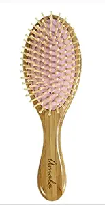 Amala Large Oval Brush Handmade with Short Tooth Universal for All Hair Types