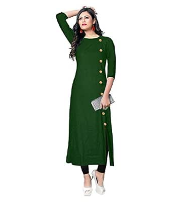 Kurti in Green Color-2XL at Amazon 