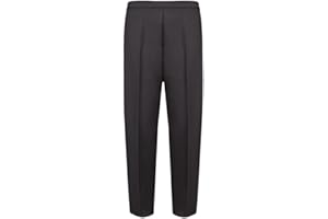 STYLO ONLINE Ladies Half Elasticised Trousers 1/2 Elastic Elasticated Stretch Waist Womens Bottoms Formal Casual Office Work All Occasions Straight Leg Pull On Classic Pants with 2 Side Pockets