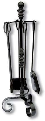 Flores Cortes Fireplace Set, 4 Pieces