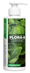 AquaNature Flora-N Concentrated Nitrogen Supplement for Planted Aquarium (120ml)