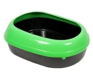 Foodie Puppies Litter Tray Box for Cats, 45 cm Length x 35 cm Width x 10 cm Height, Color May Vary