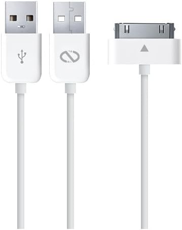 NoiseHush Naztech Charge and Sync Cable for Apple Device - White