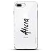 Produktbild Luxendary Air Series Schutzhülle für iPhone 8/7 Plus, mit Luftpolster-Kissen, Transparent, Name: Alicia, Handschrift-Stil, farblos