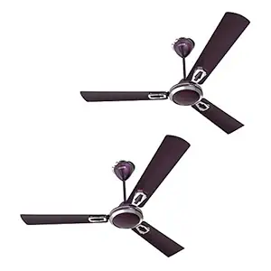 Luminous Krona 1200mm 70-Watt Ceiling Fan (Lavender, Pack of 2)