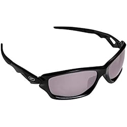 Rayzor Professionnel léger UV400 Noir Sport Wrap Tir à l'arc Lunettes de Soleil, avec Un Miroir fumé antireflet des Verres