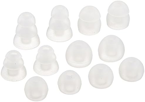 MEE audioStandard Eartips Ear Tip Combo Set (6 Pairs in Various Sizes, Clear) for M6 / M6 PRO/MX PRO series/Pinnacle P1 / P2 / X1 / X5 / X6 / M9B / M6B and Other Earphones, Earbuds