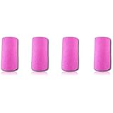 Pferdeverband selbsthaftende Pferdebandagen ideal im Pferdesport, für Erste Hilfe bei Verletzungen als elastische Fixierbinde Pferd, 4 x Rollen - 10 cm x 4.5cm dehnbar in ROSA