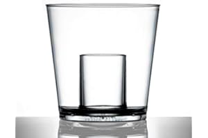 FOXCUP Lot de 24 verres à shot 25 ml en plastique de qualité restauration; en polycarbonate résistant pratiquement incassable